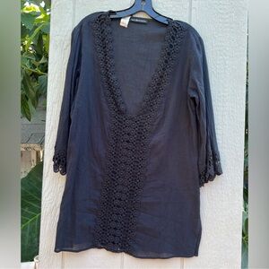 La Blanca 100% cotton shift sheath dress